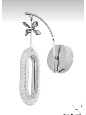 Normadia Modern Pilli Gün Işığı LED Duvar Aplikası, Şık ve Şık Aydınlatma Sağlar