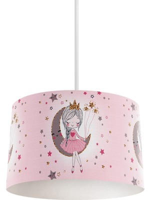 Normadia Pembe Ayda Oturan Kız Çocuk ve Bebek Odası Dekorasyonu