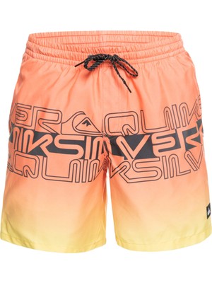 Quiksilver Wordblock 17 Jamv Erkek Turuncu Volley Short