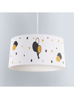 Normadia Renkli Sarı Balonlu Çocuk ve Bebek Odası Sarkıt Avize TLAV-002