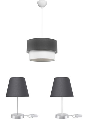 Normadia Şık ve Modern Yatak Odası Aydınlatma Seti, Zarif Avize Tasarımı