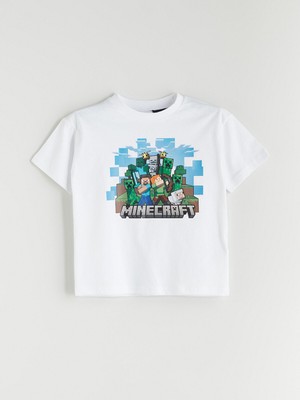 Lc Waikiki Yeni Sezon Minecraft Baskılı Erkek Çocuk Tişört