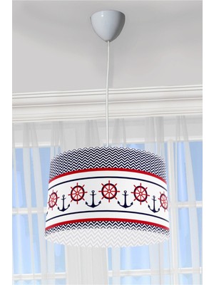 Normadia Lacivert Çocuk Odası Sarkıt Avize, Denizci Temalı, Şık ve Işıltılı Design