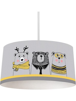 Normadia Sevimli Ayılar Çocuk ve Bebek Odası Sarkıt Avize TLAV-093