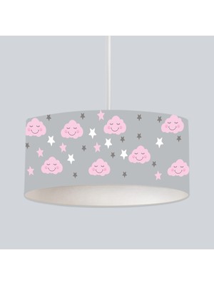 Normadia Çocuk Bebek Odası Sarkıt Avize, Serpme Yıldızlar ve Gülen Bulut Tasarımı