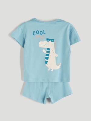 Lc Waikiki Yeni Sezon Dinozor Baskılı Erkek Bebek Pijama Takım