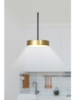 Normadia Modern Çocuk Odası ve Mutfak Paneli, Beyaz LED Avize, Şık Tasarım