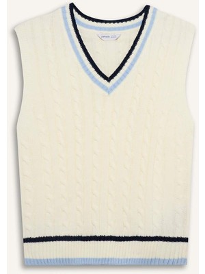 DeFacto V Yaka Triko Yelek Erkek Çocuk H0141A826SP