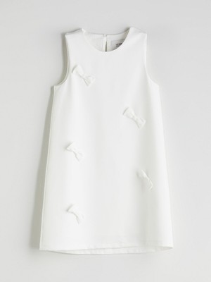 Lc Waikiki Yeni Sezon Fiyonk Detaylı Kız Çocuk Elbise