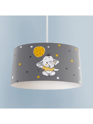 Normadia Sarı Filli Balon Desenli Bebek ve Çocuk Odası Avizesi