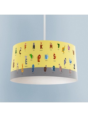 Normadia Eğitici Harf ve Hayvan Figürlü Çocuk Odası Avizesi BMAV-109