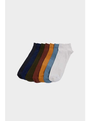 DeFacto Erkek 7'li Pamuklu Patik Çorap G2053AXNS