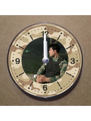 Bsb Kişiye Özel Magnet Saat Buzdolabı Süsü Duvar Saati 10,5cm MS5003