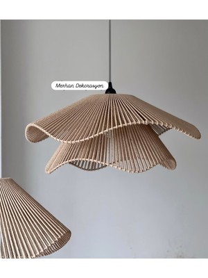 Normadia Rustik ve Bohem Tarzda Şık Ev Aydınlatma Avizesi, Modern Dekoratif Tasarım