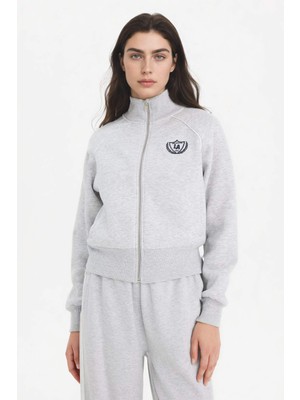 DeFacto Loose Fit Baskılı Fermuarlı Sweatshirt G8117AX26SP