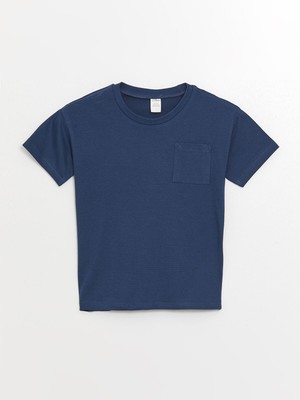 Lc Waikiki Yeni Sezon Bisiklet Yaka Kısa Kollu Basic Erkek Bebek Tişört