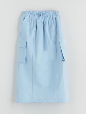 Lc Waikiki Yeni Sezon Beli Lastikli Kız Çocuk Kargo Etek