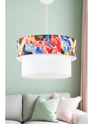 Normadia Renkli Yağlı Boya Sarkıt Avize, Şık ve Modern Aydınlatma Parçası