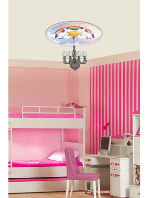 Normadia Şeffaf Cam Avize Göbeği 50CM x 50CM, Modern ve Şık Tasarım
