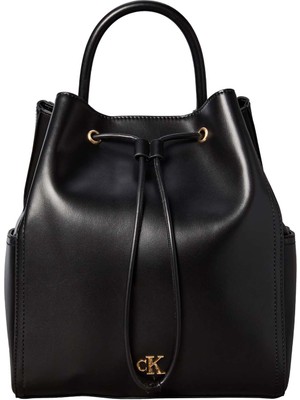 Calvin Klein %51 Polyester, %49 Poliüretan Siyah Kadın Sırt Çantası LV04F3329GYIH