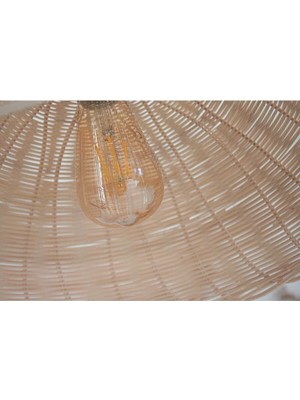 Normadia Şık Bambu ve Rattan Avize ile Evinize Doğal Işık Şıklığı