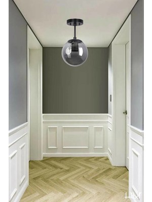 Normadia Modern Camlı Tekli Tavan Avize, Salon, Mutfak ve Yatak Odası Işığı