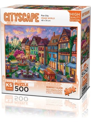 SHC4200 Bfs 20047 Fun City 500 Parça Puzzle -Ks