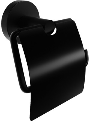 DKR Dekor Banyo - Alina Black Kapaklı Kağıtlık