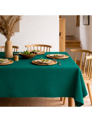 Morpheus Home Velura Series Masa Örtüsü Kadife Dokulu Petrol Yeşili Orjinal Çuha Kumaşı - Oyun Okey Masa Örtüsü