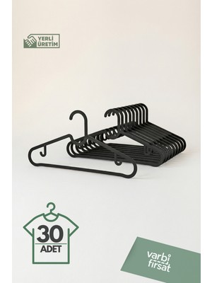 VarBiFırsat 30 Adet Elbise Pantolon Gömlek Kıyafet Askısı Askı