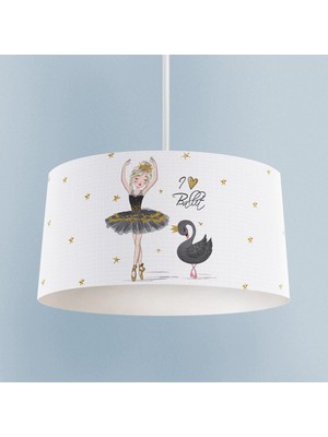 Normadia Balerin ve Kuğu Desenli Bebek ve Çocuk Odası Avizesi Güzel Tasarım