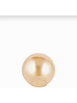 Normadia Bal Renkli Glop Cam Avize Fanusu, 15 Cm, E27 Uyumlu