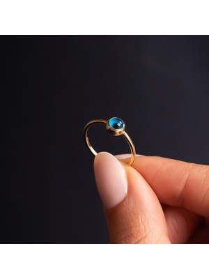 Hakan Mücevherat Nazar Boncuklu 14 Ayar Altın Yüzük