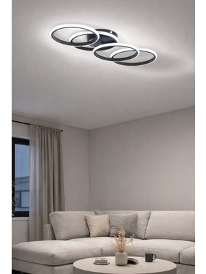 Normadia Modern Siyah Beyaz Ledli Çok Amaçlı Şık Dekoratif Aydınlatma