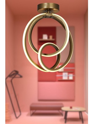 Normadia Modern LED Tavan Avize, Eskitme Tasarım, Şık ve Parlak Aydınlatma