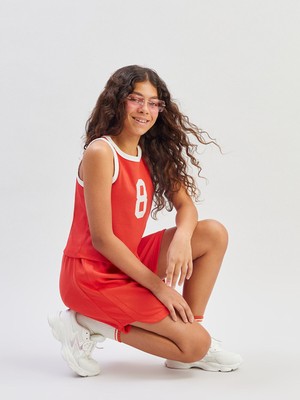 Lc Waikiki Yeni Sezon Beli Lastikli Kız Çocuk Şort