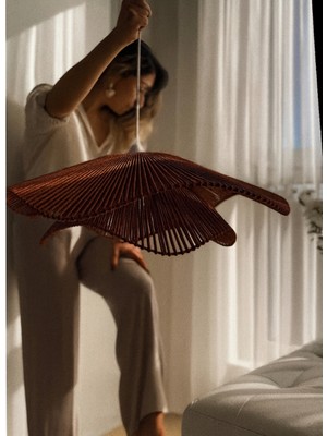 Normadia Bohem ve Rustik Tarz 50CM Çapında Aydınlatma Avizesi, Ev Dekorasyonuna Şıklık Katıyor