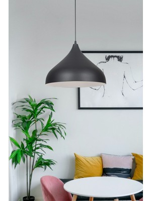 Normadia Modern Siyah ve Beyaz Sarkıt Avize, Şık ve Şık Mutfak Dekoru