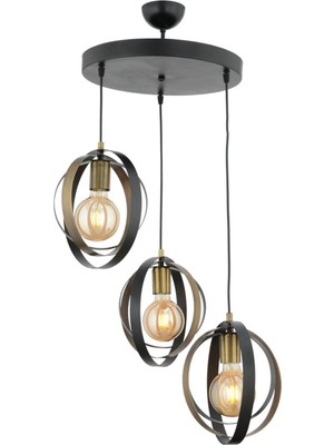 Normadia Modern 3'lü Spor Ofis ve Salon Sarkıt Avize, Şık ve Şık Tasarım