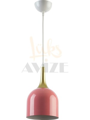 Normadia Modern Pembe Metal Sarkıt Mutfak ve Cafe Tekli Avize