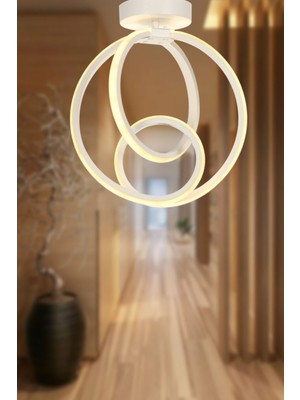 Normadia Modern Renkli LED Tavan Montaj Avize, Şık ve Parlak Aydınlatma