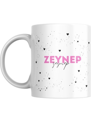 Özel tasarım isimli baskılı kupa bardak, kalp detaylarla tasarlanmış hediye kupa bardak, Istediğiniz Ismi ve yazıyı yazabiliriz, 300ml