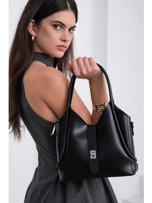 Shule Bags Cindy El ve Çapraz Çanta Siyah