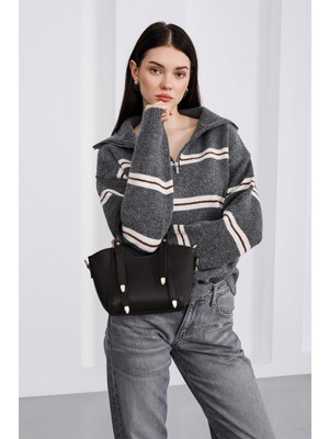 Shule Bags Pureline  El ve Çapraz Çanta Kahve