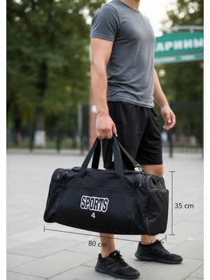 4 Bölmeli Valiz Seyahat Spor El Çantası Battal boy 80 cm