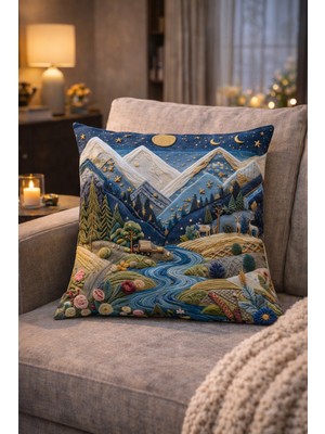 Evdek Çift Tarafı Baskılı Kırlent Kılıfı 6EOD42