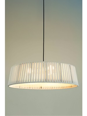 Normadia El Yapımı Makrome Pamuk Ipli Avize, Şık ve Doğal Aydınlatma Seçeneği