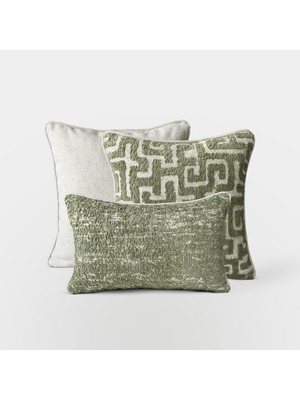 Lidoma Home "stone & Olea & Sage" Kırlent Kılıfı Seti