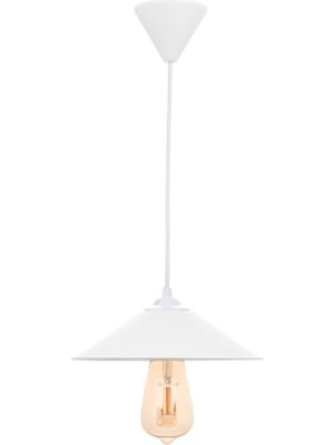 Normadia Modern Beyaz Spor Sarkıt Avize, 22 Cm, Şık ve Şık Tasarım