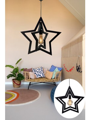 Normadia Ikili Yıldız Modern Çocuk ve Genç Odası Sarkıt Avize